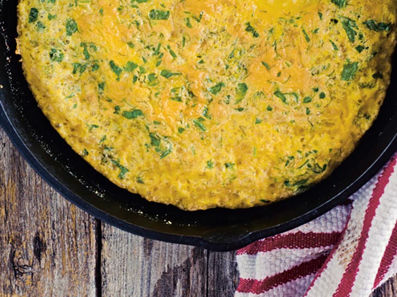 Herbs, eggs, and cream marry in a quick, nutritious dish that's perfect as a simple mid-week meal.