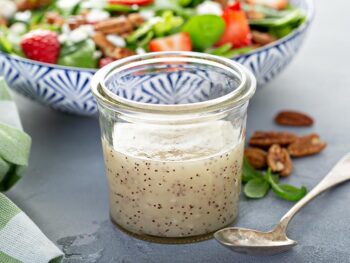 Honey-poppyseed dressing is an absolute favourite, including kids! It helps any salad shine, particularly with there's fruit or nuts involved.